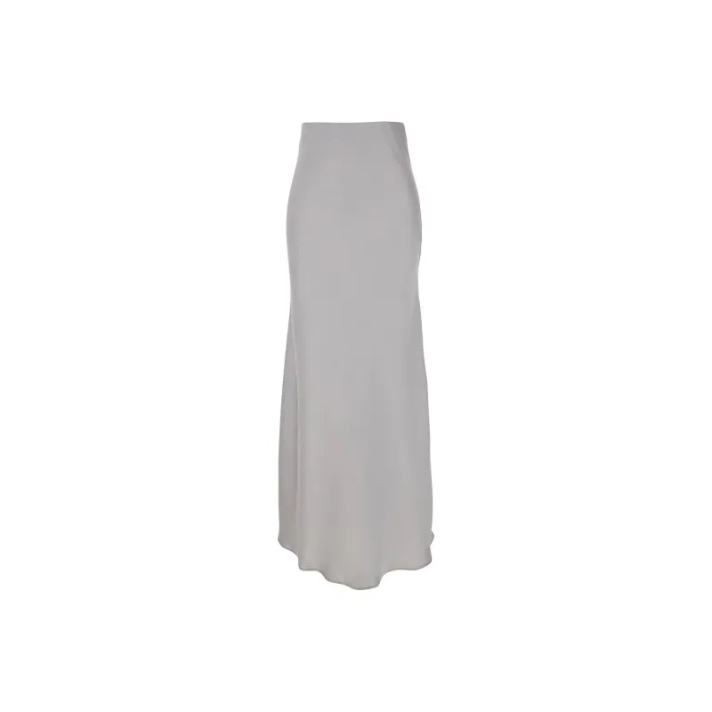 BE PLAIN Casual Long Skirt Women's Gray-0