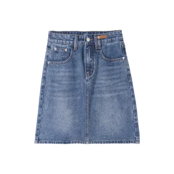 MITUAN Denim Short Skirts Women's Blue
