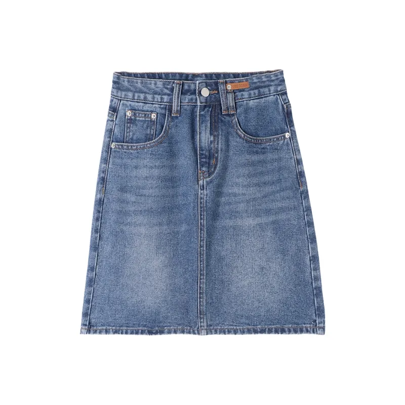 MITUAN Denim Short Skirts Women's Blue-0