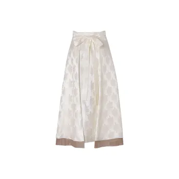 FENDI Patterned jacquard Midi Skirt