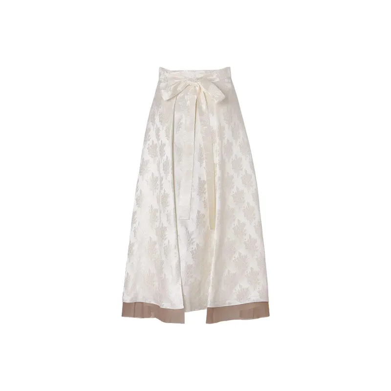 FENDI Patterned jacquard Midi Skirt-1
