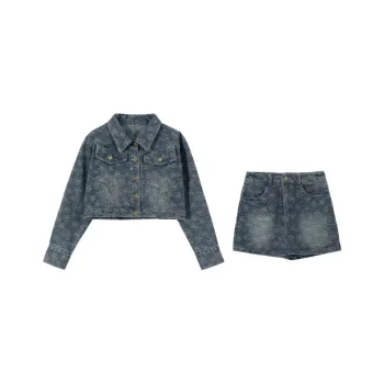 Lookinto Skirt Set Women's Blue