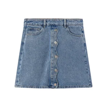 EICHITOO Denim Short Skirts Women's Denim Blue