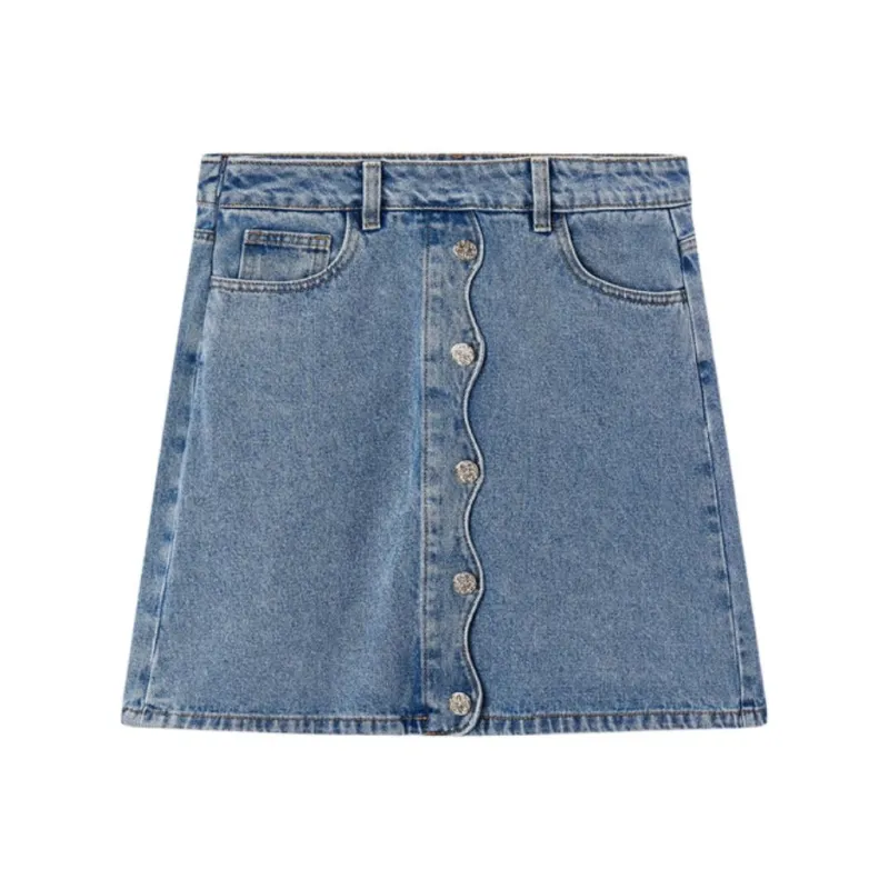 EICHITOO Denim Short Skirts Women's Denim Blue-0