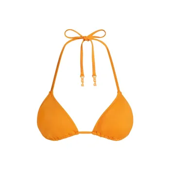 SKIMS SS25 SIGNATURE SWIM TRIANGLE BIKINI TOP Bikini Women's Tangerine/Orange
