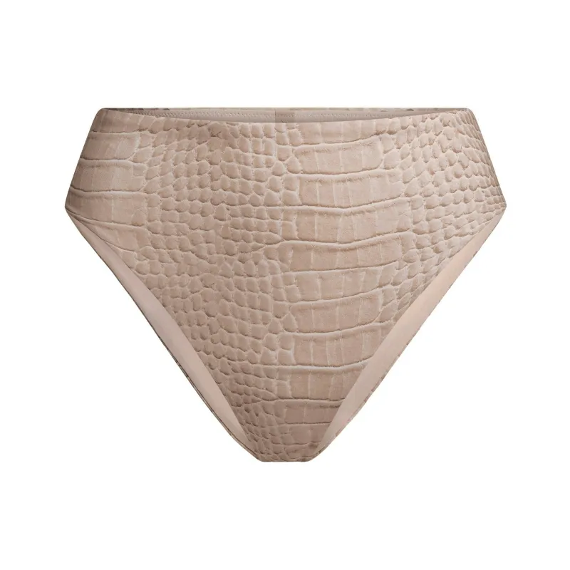 Skims Swimsuit Collection Swimming Shorts Women's DUNE CROCODILE PRINT/Sand Dune Crocodile Print-0
