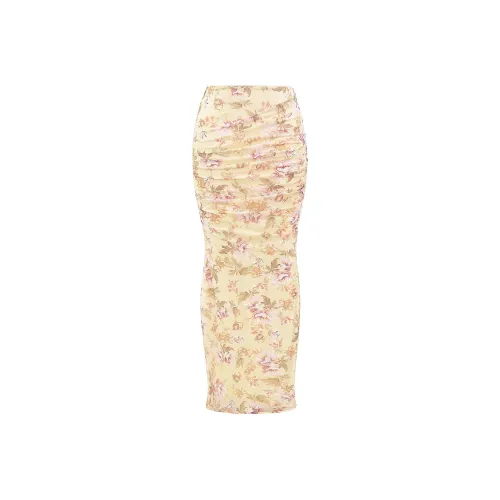 HOUSE OF CB Cassidy Casual Long Skirt Women's Honeyflower