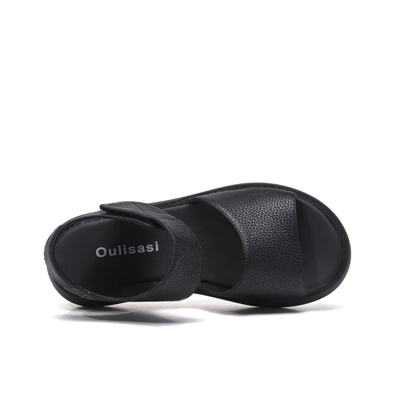 OULISASI One Strap Sandals Women's-17