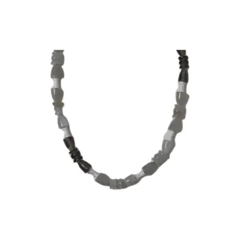 OLIO E ACETO 925 Sterling Silver Necklaces Unisex Tea Brown