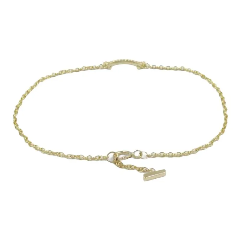 TIFFANY & CO. 10's T Smile Diamond Bracelet-1