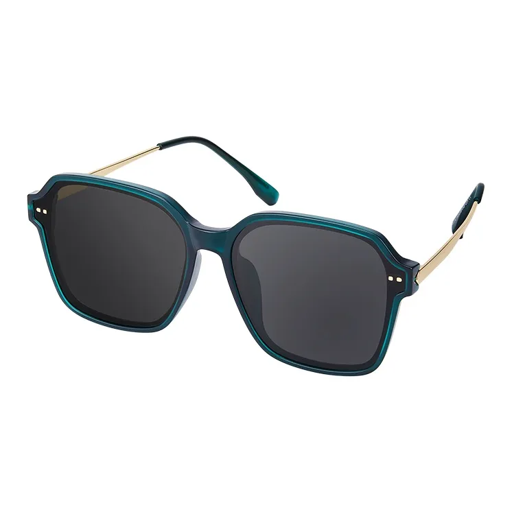 MUYKUY TR/Memory Plastic Stainless Steel Square Sunglasses Women's-5