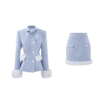 Blovelan Skirt Set Women's Misty Blue