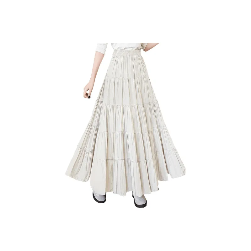 Cypress House Casual Long Skirt Women's Greige-0