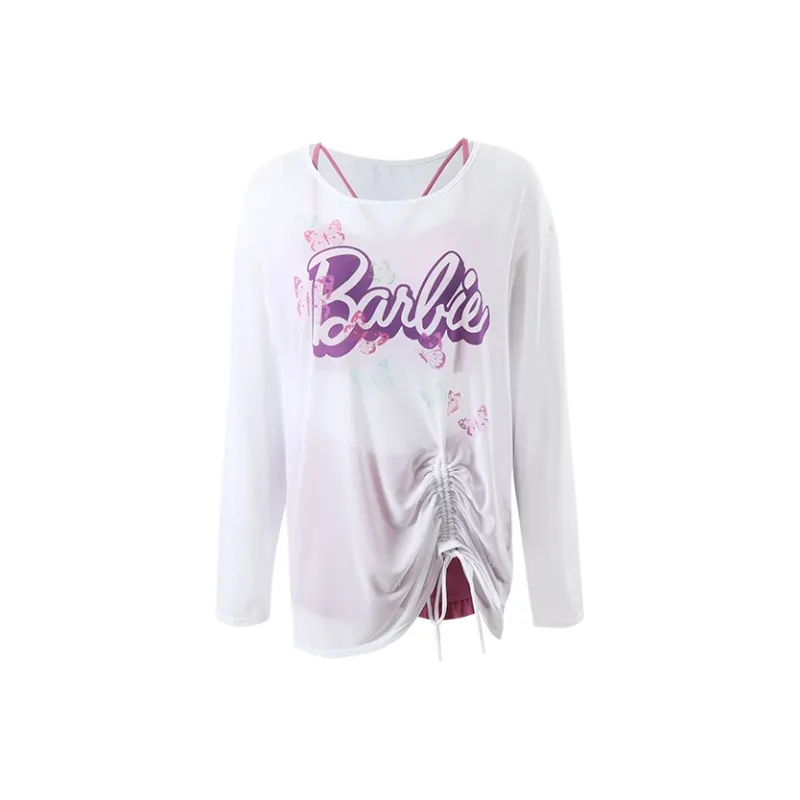 Barbie Two Piece Swimsuit Women's Dusty Pink White-0