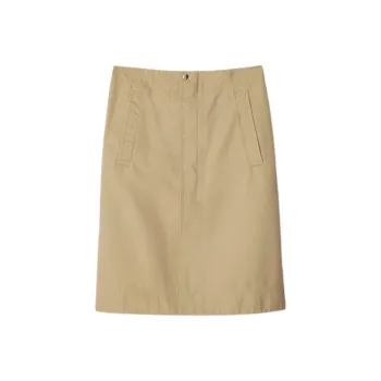 Burberry Front Slit Midi Skirt