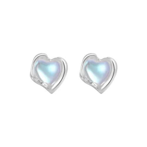 ALI THE FOX S999 Fine Silver Stud Earrings Women's