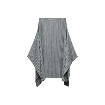 ZARA Casual Long Skirts Women's Zebra Print Gray