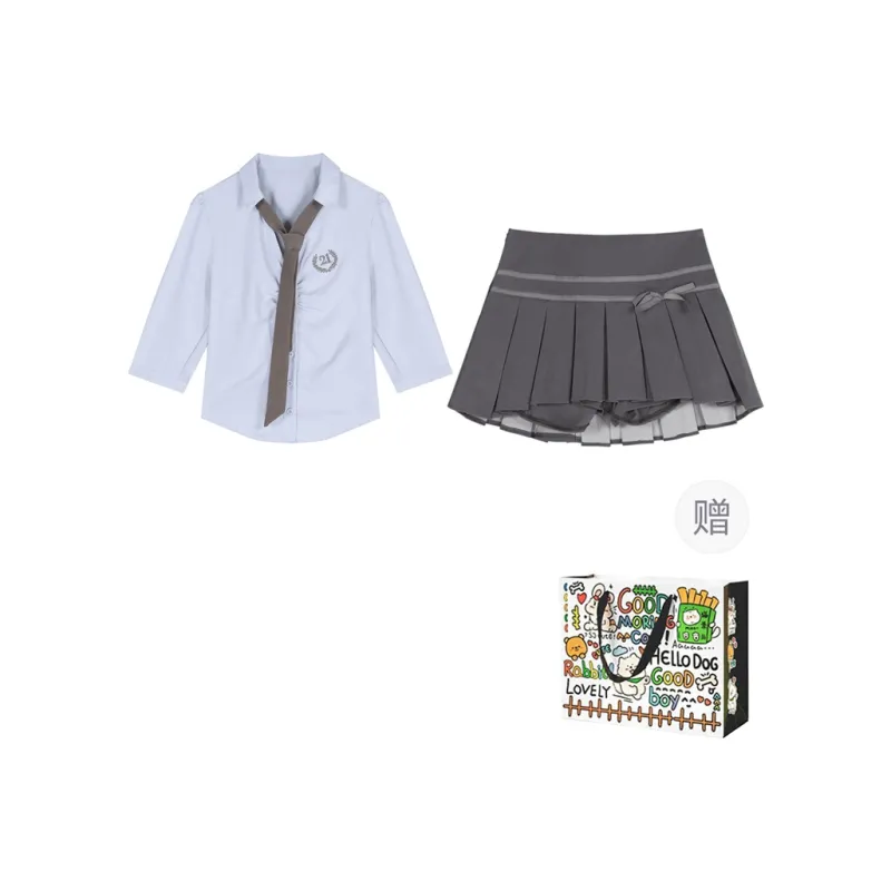 DEDY Two Piece Skirt Sets Women's-0