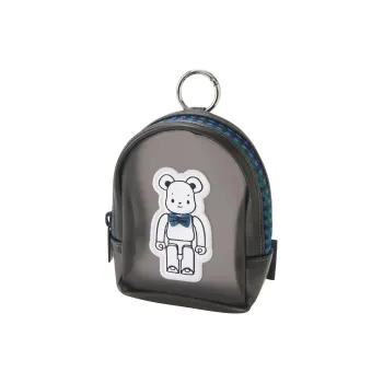 FAMILIAR X BE@RBRICK Collaboration Polyvinyl Chloride Bag Accessory Unisex Transparent Black