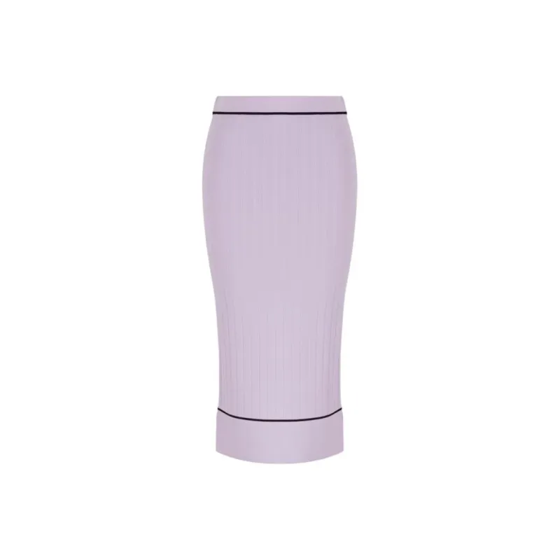 ARMANI EXCHANGEAE Midi Skirts Casual Long Skirt Women's Light Purple-0