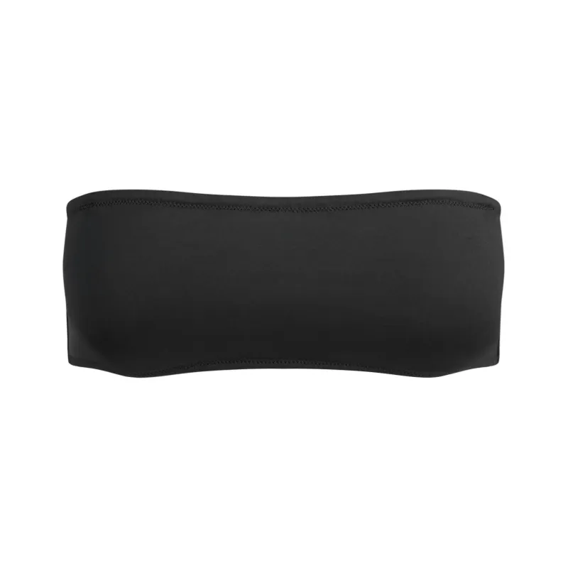 SKIMS SS25 SIGNATURE SWIM MICRO BANDEAU TOP Bikini Women's ONYX/Onyx-0