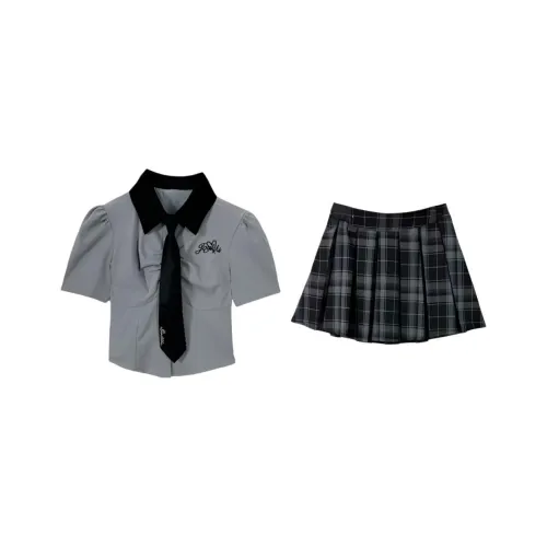 Mu Qingqing Two Piece Skirt Sets Women's