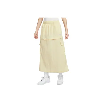 Nike Sportswear Casual Long Skirt Women's Light Khaki