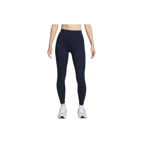 Nike One Seamless Front Sports Pants Women's Obsidian/Black