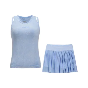 Kawasaki Blue And White Porcelain Series Skirt Set Women's Blue