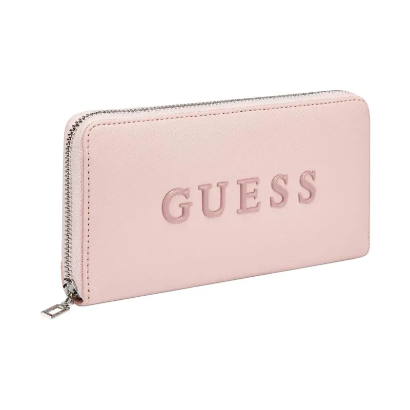 GUESS PVC Polyvinyl Chloride Wallet Medium Size Women's Light Pink-1