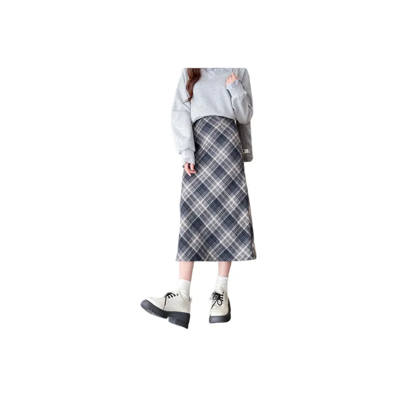 Tonlion Casual Long Skirts Women's Gothic Blue-0