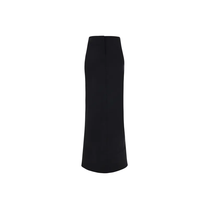 Jacquemus Rear Slit Maxi Skirt-0