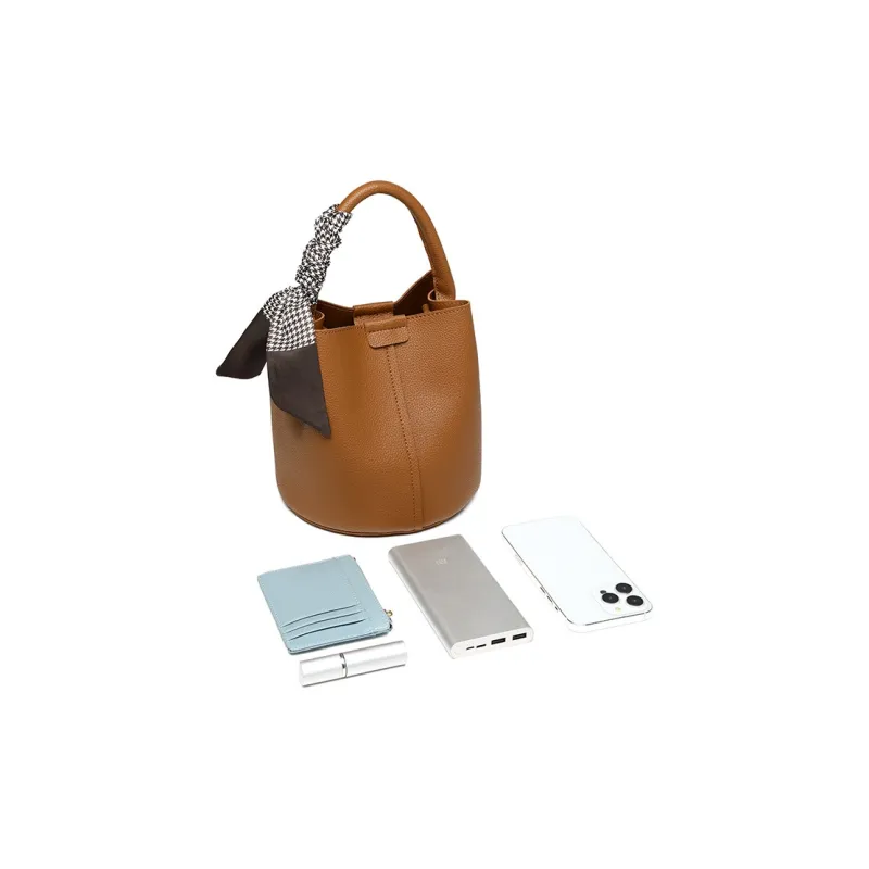 BLAKE FLEETO PU Bucket Bag, One Shoulder Handbag Regular Women's Multicolor-2