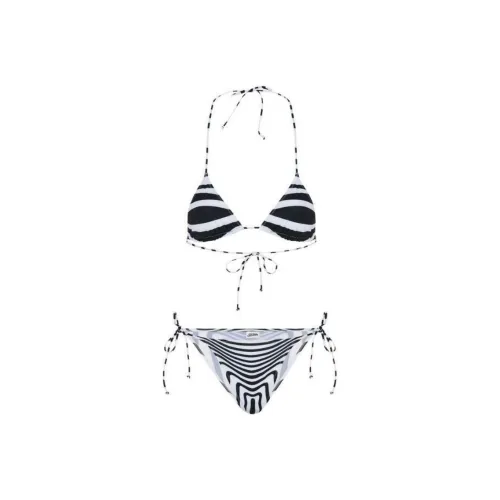 Jean Paul Gaultier Mariniere Body Morphing Bikini Set 'White/Black'