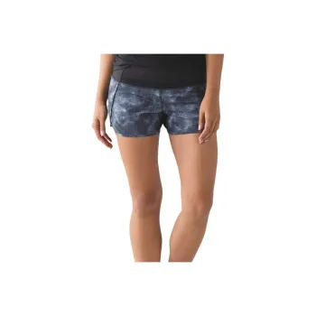 Lululemon Run Times Sports Shorts Women's Black White
