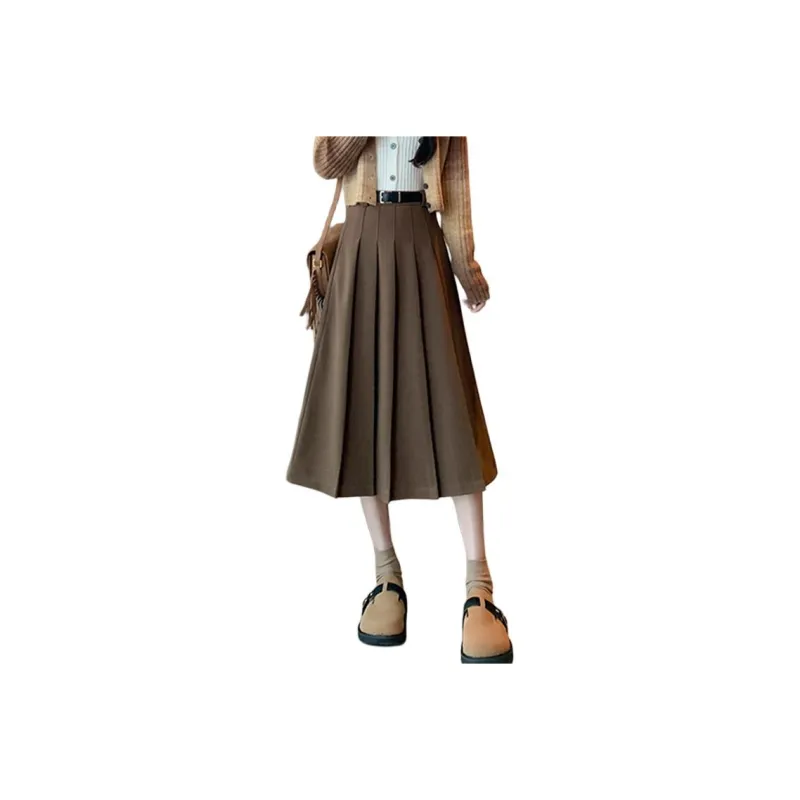 Oudifu Casual Long Skirt Women's-3