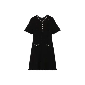 Sandro Open Knit Mini Dress