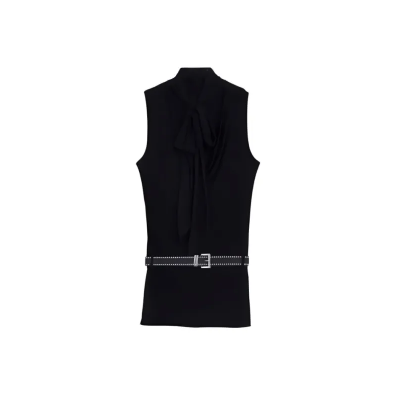 YGPRW Sleeveless Dresses Women's Black-0