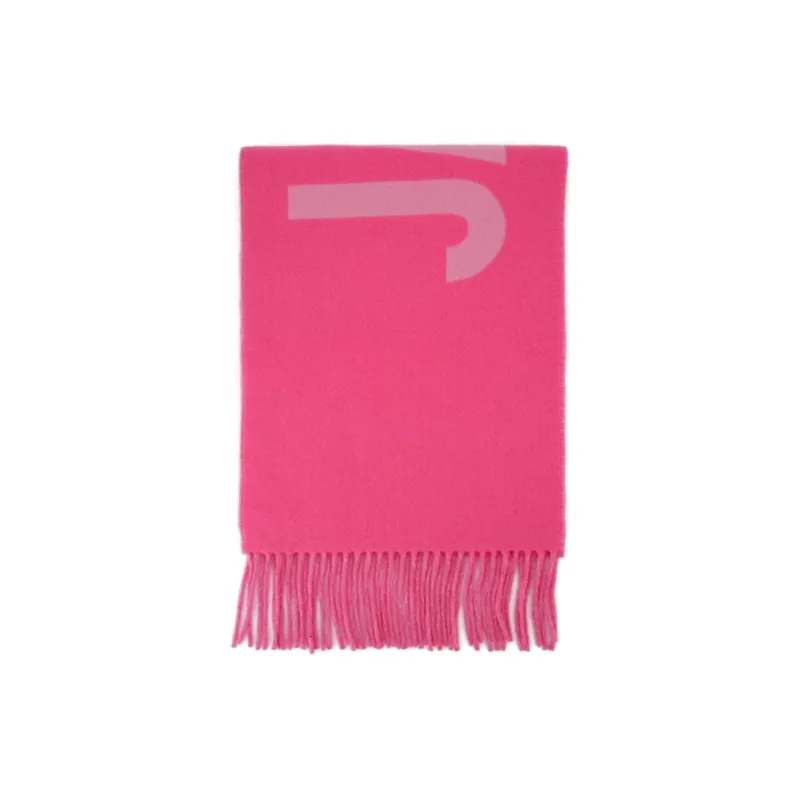 Jacquemus Knit Scarves Unisex Pink-0