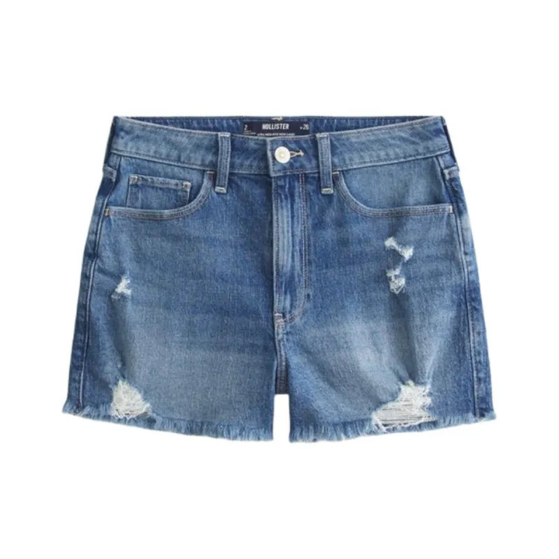 Hollister Denim Shorts Women's Medium Washable-0