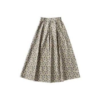 HONGNIAN Casual Long Skirts Women's Green