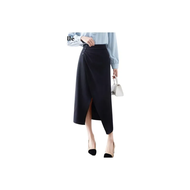 La Chapelle Casual Long Skirt Women's Black-0
