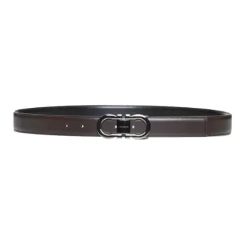 Ferragamo Gancini Buckled Reversible Belt