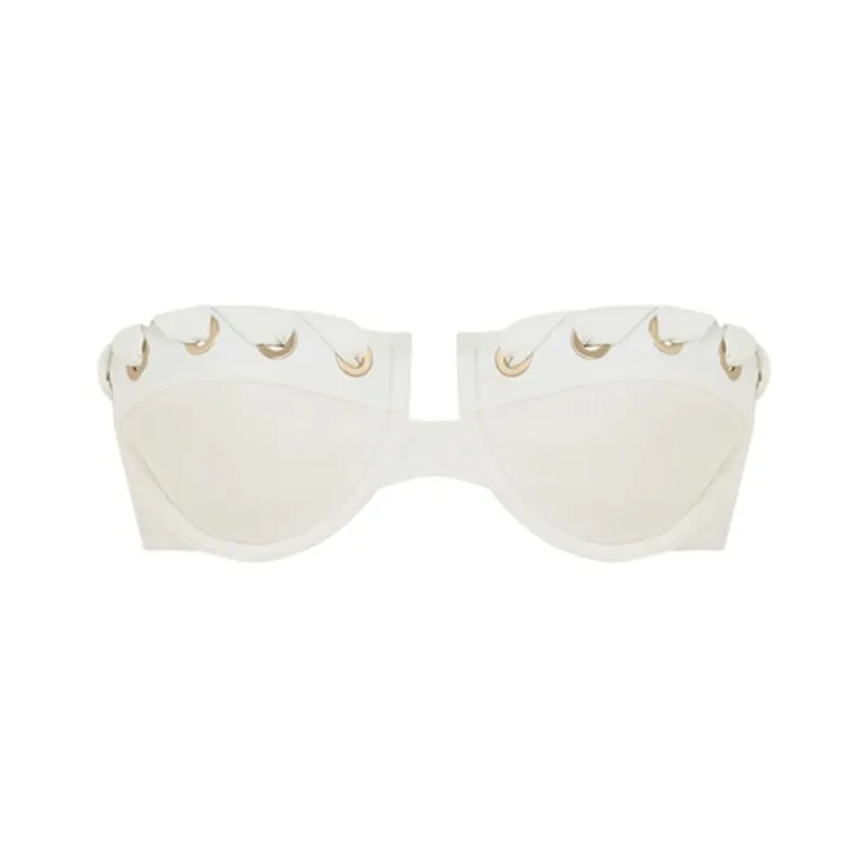 Zimmermann SS24 Bikini Women's Ivory White-0