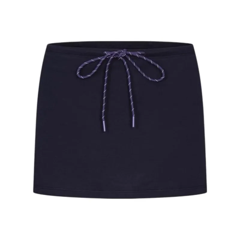 URBAN REVIVO Casual Short Skirts Women's Ink Blue-0