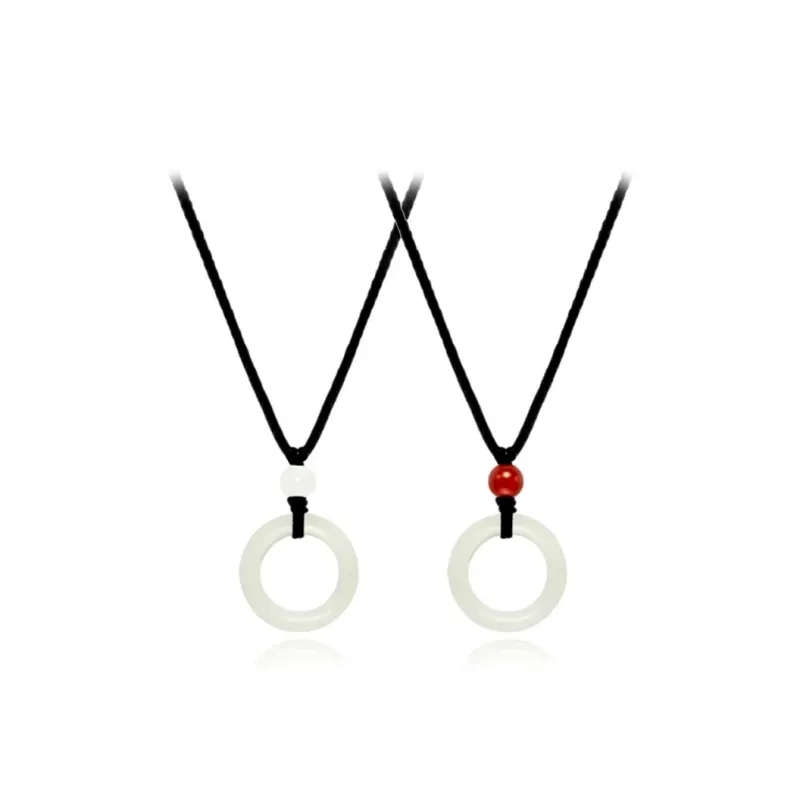 I&YOU White Jade Bodhi Necklaces Unisex-0
