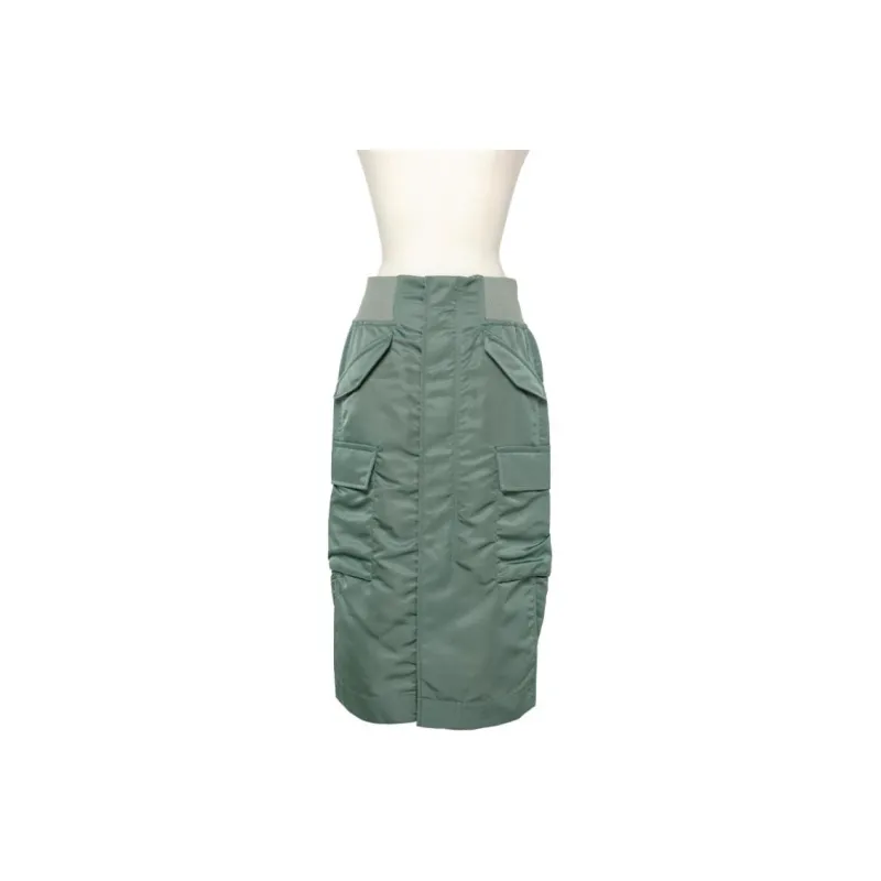 Sacai Ribbed waistband Cargo Skirt-0