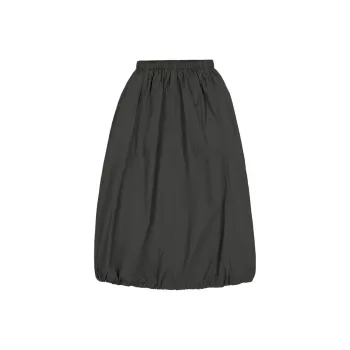 New Balance Casual Long Skirt Women's Black Asphalt Cyan