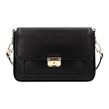 MICHAEL KORS Bradshaw Grain Leather Envelope Bag, Shoulder Bag, Crossbody Bag Regular Women's Black