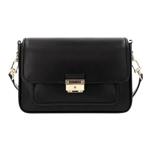 MICHAEL KORS Bradshaw Grain Leather Envelope Bag, Shoulder Bag, Crossbody Bag Regular Women's Black